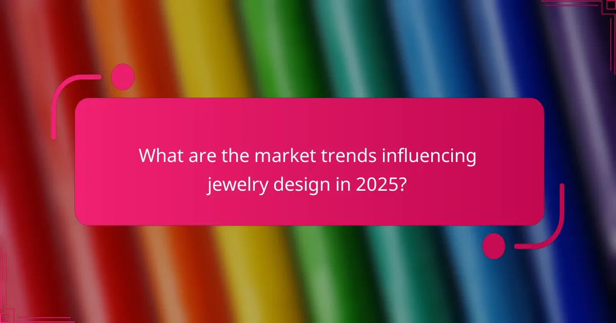 What are the market trends influencing jewelry design in 2025?